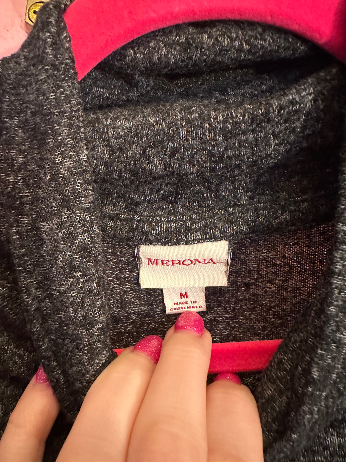 Upcycled Soft Gray Turtle Neck sweater size M
